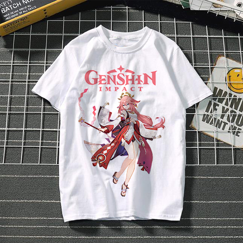 Yuanshin short-sleeved 3D casual trendy T-shirt