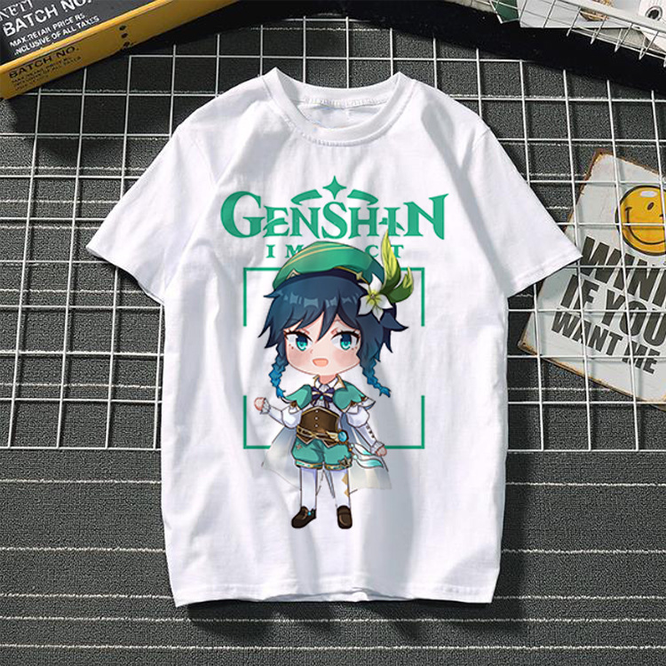 Yuanshin short-sleeved 3D casual trendy T-shirt