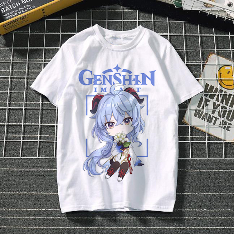 Yuanshin short-sleeved 3D casual trendy T-shirt