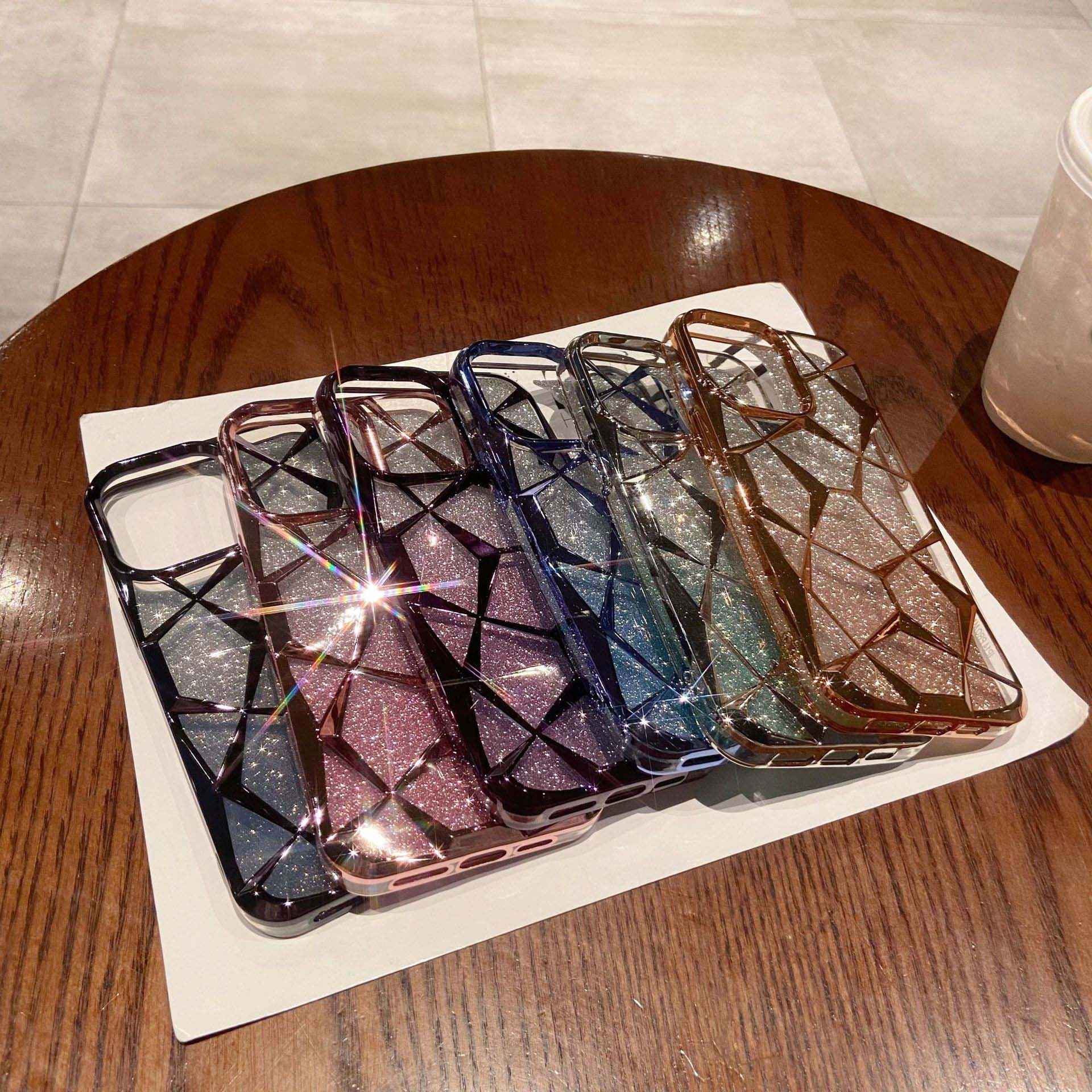 3D Diamond Glitter Gradient Phone Case