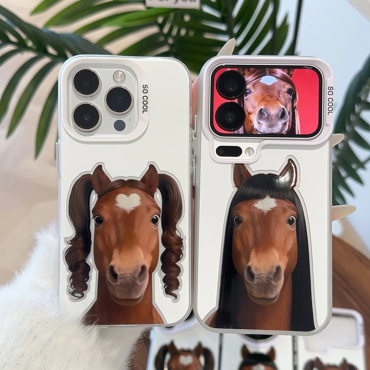 Funny Horse iPhone Case – Unique Animal Art Phone Cover