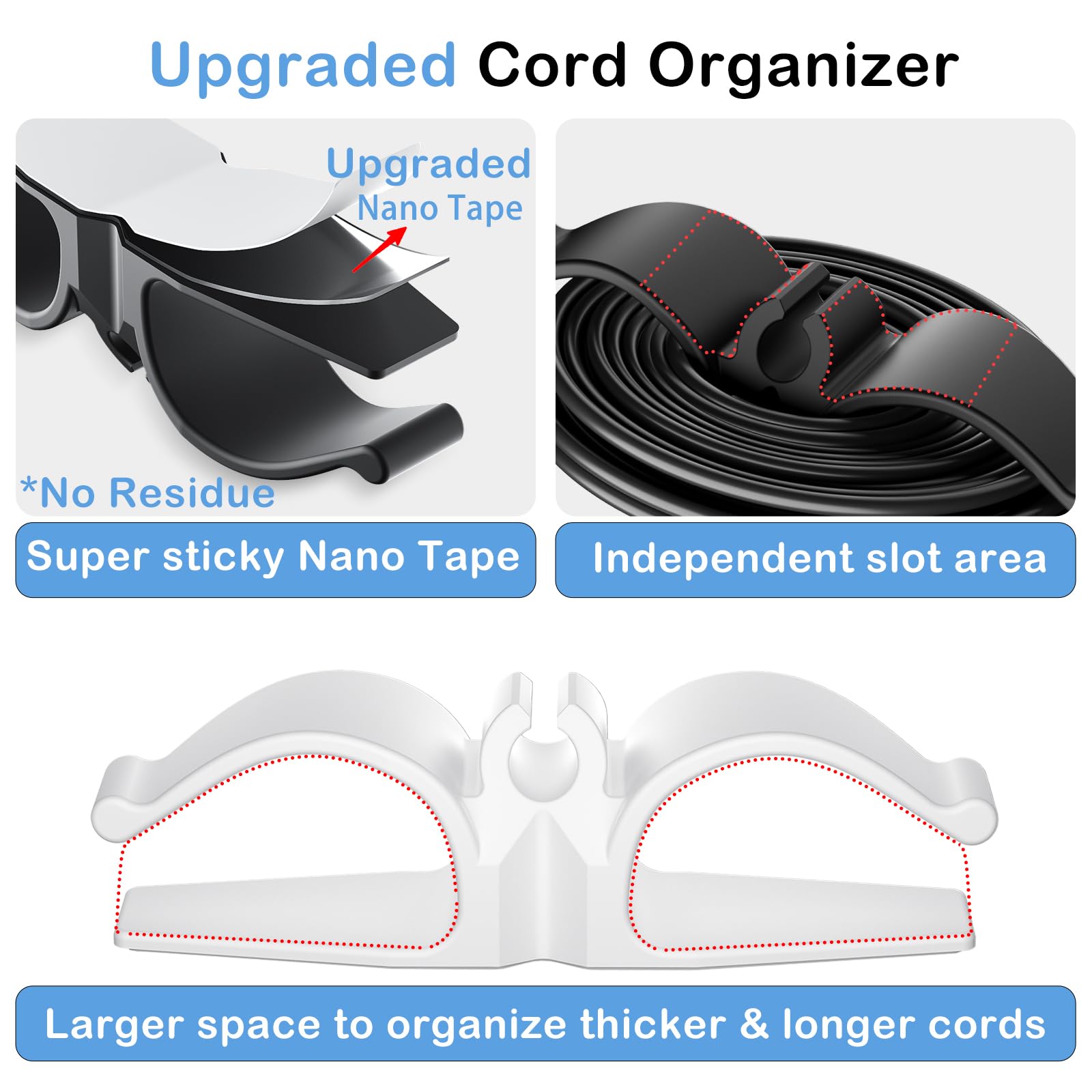 Appliance Cord Organizer – Self-Adhesive Cable Holder for a Clutter-Free Kitchen