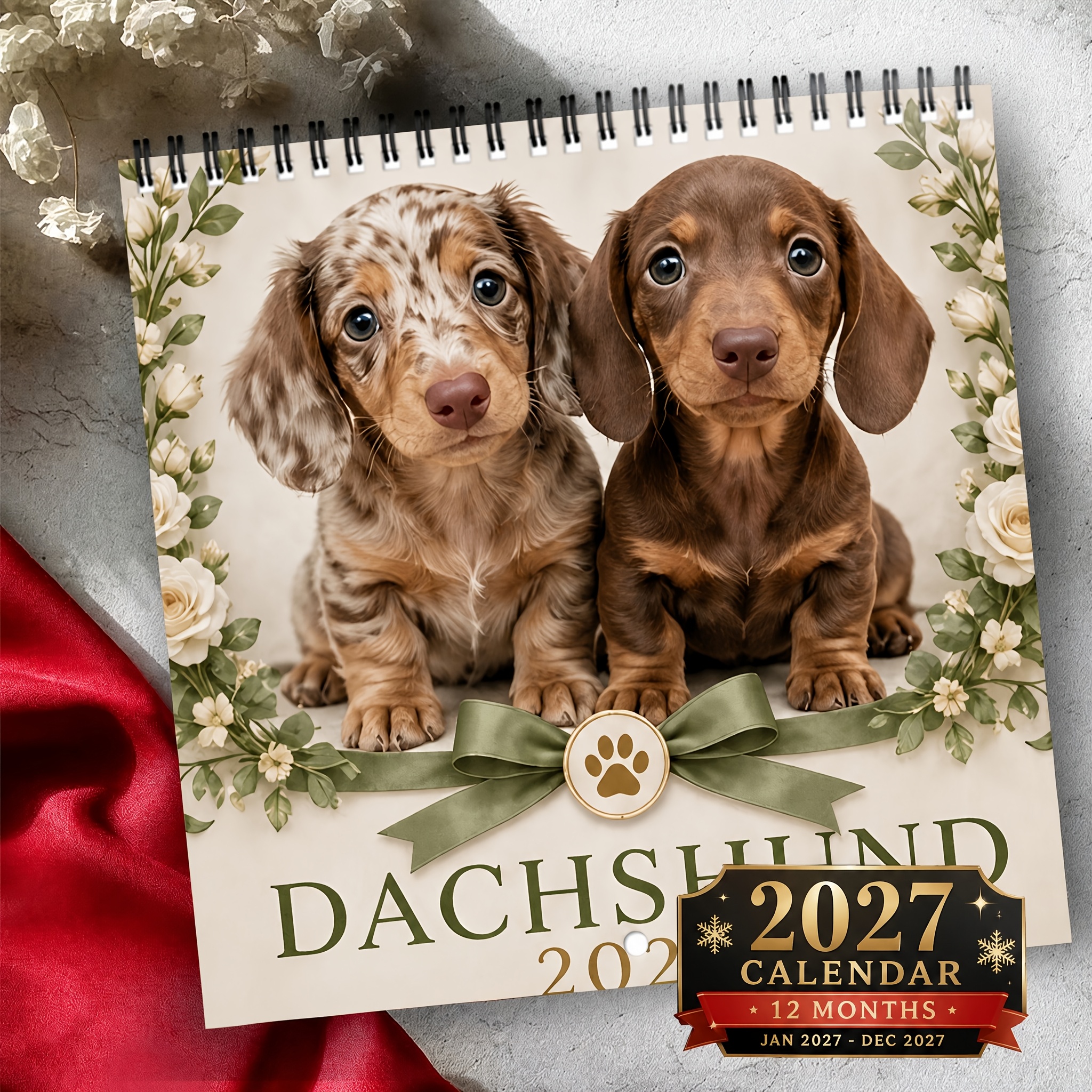 2027 Dachshund Calendar – 12-Month Planner, Perfect Christmas & New Year Gift