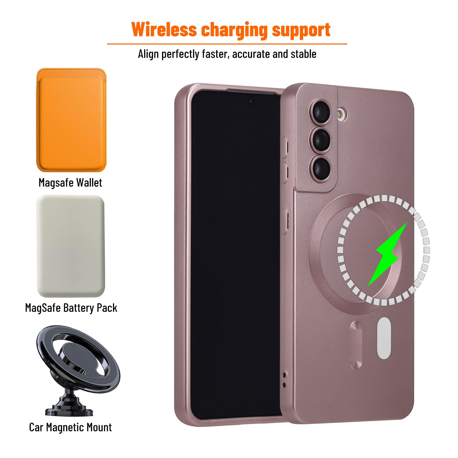 Samsung Magnetic Electroplated Metal Phone Case