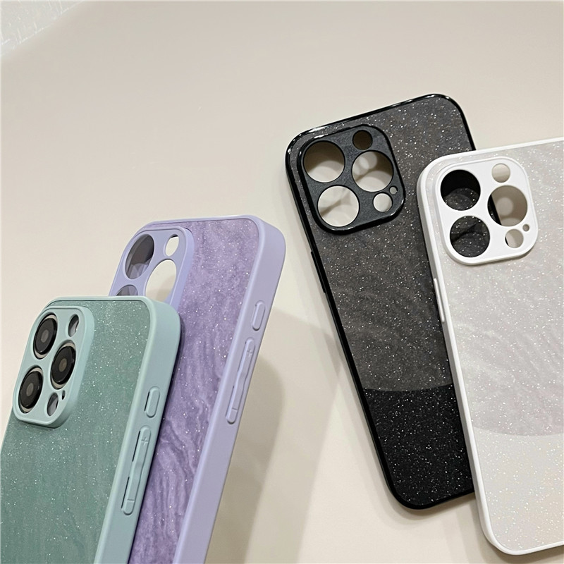 New Glitter Marble Two-tone Phone Case