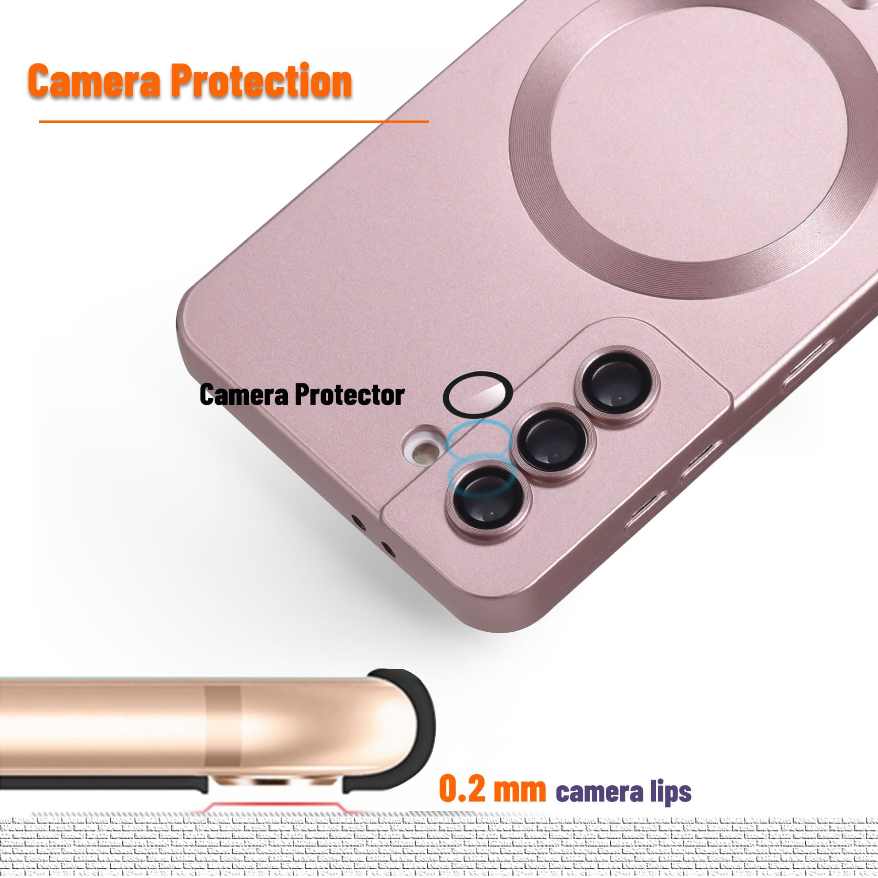 Samsung Magnetic Electroplated Metal Phone Case