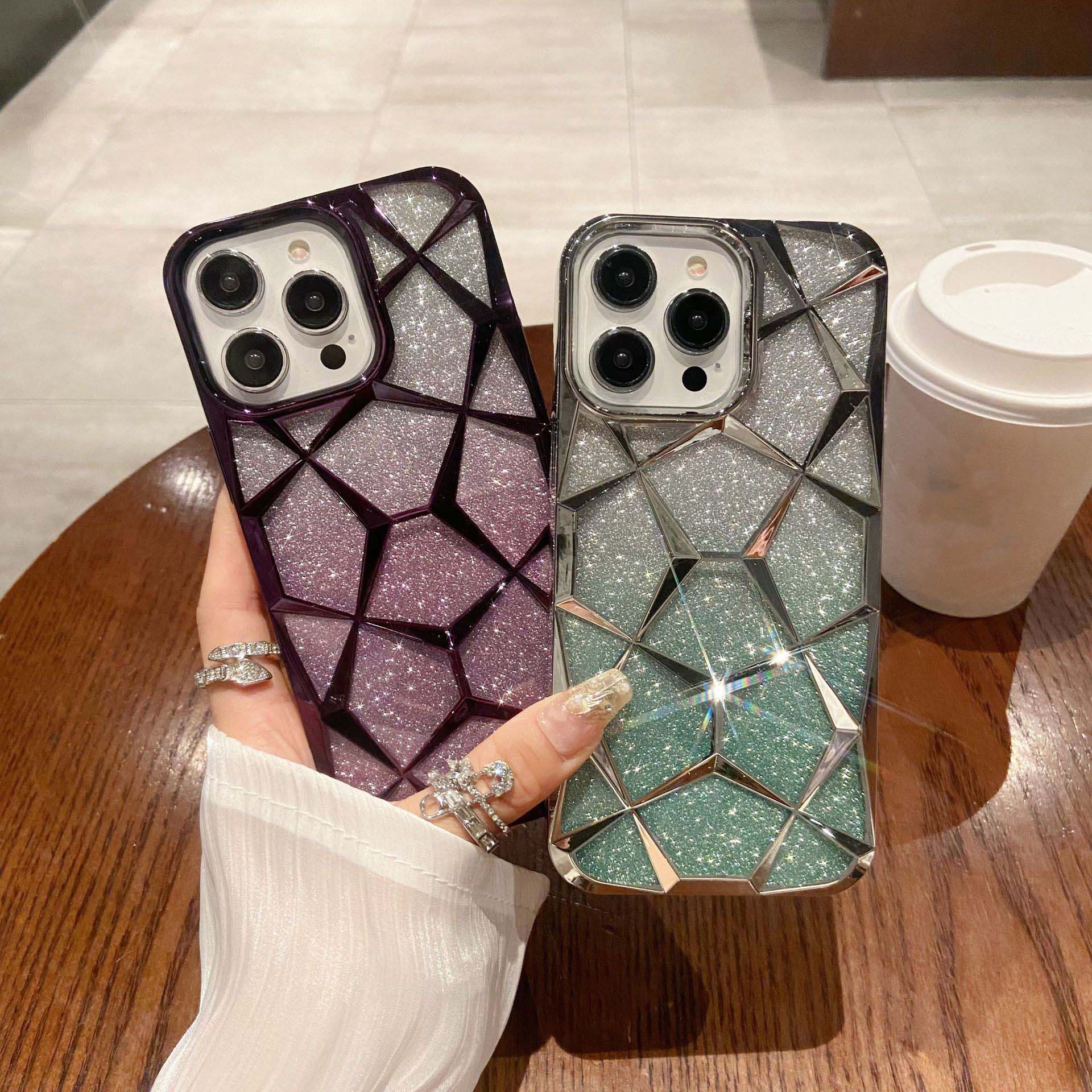 3D Diamond Glitter Gradient Phone Case