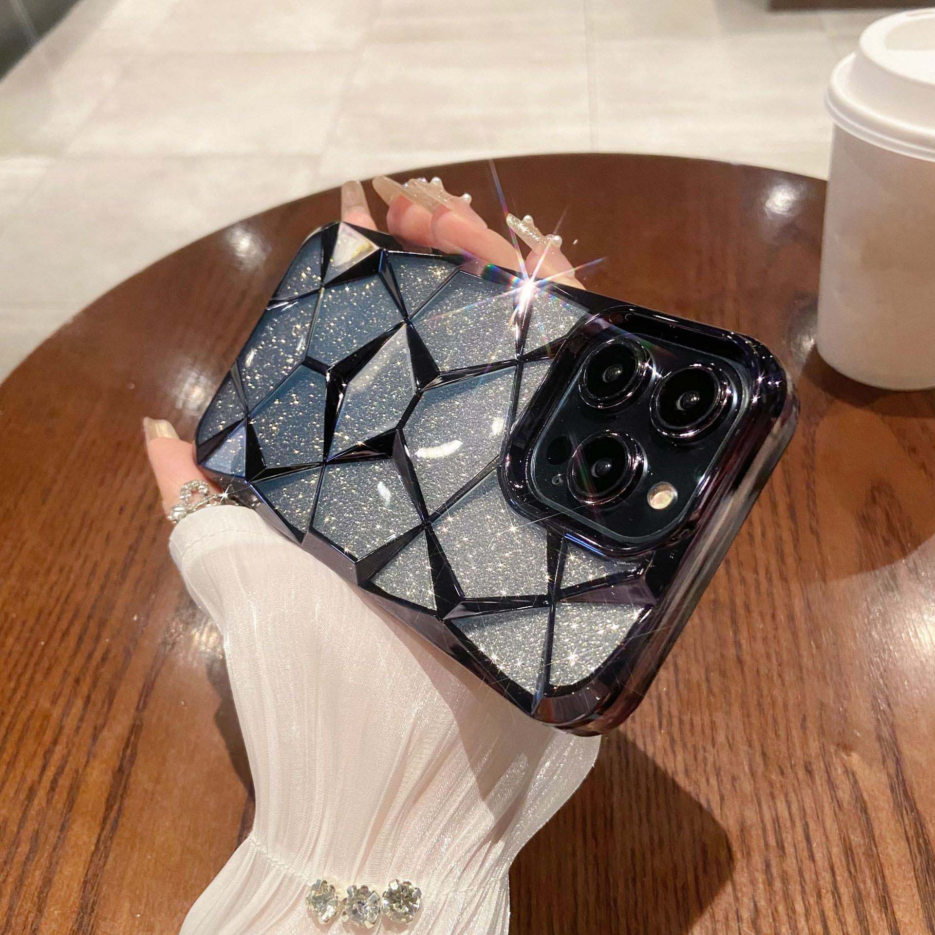 3D Diamond Glitter Gradient Phone Case