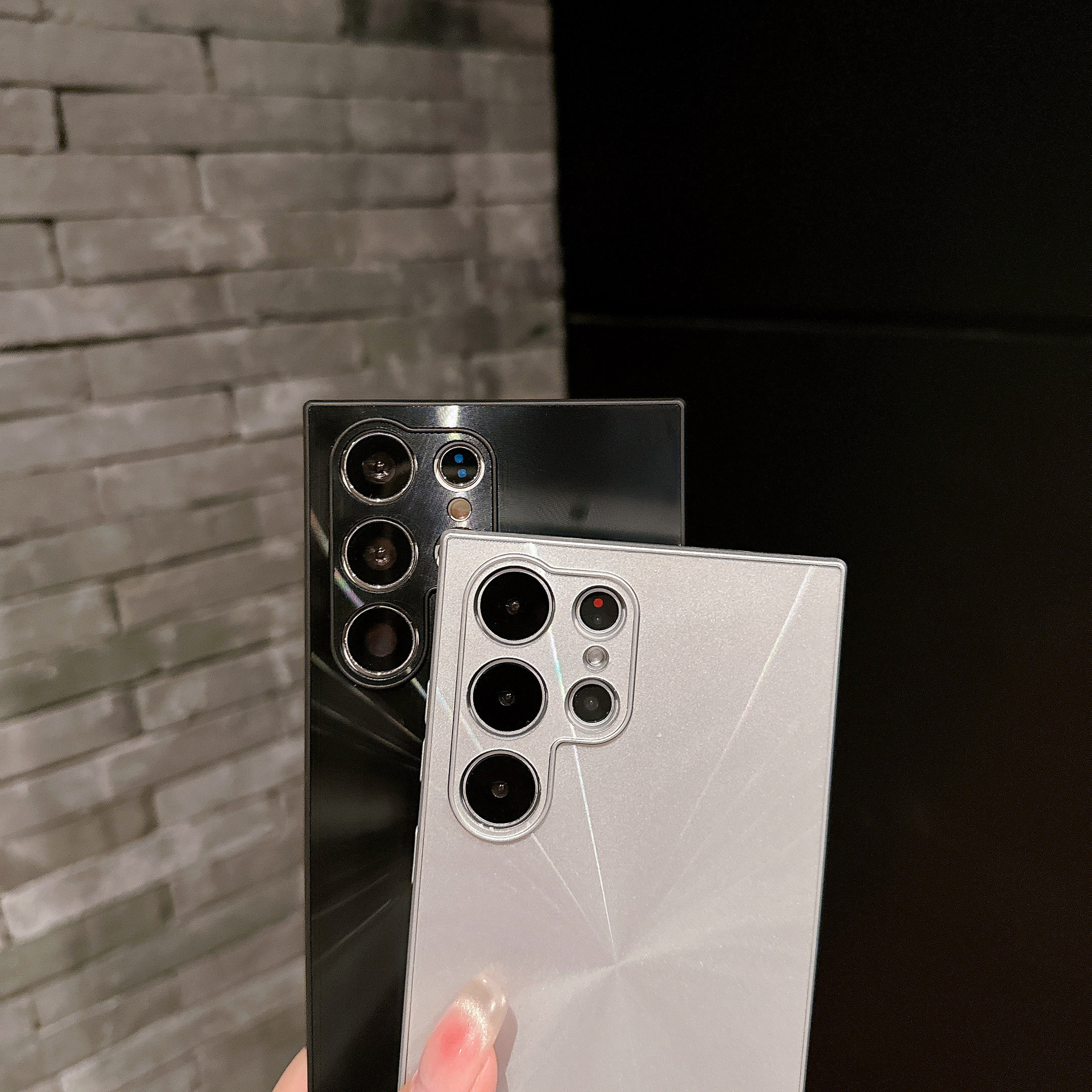 Laser Colorful Aurora CD Pattern Phone Case-For Samsung S21–S25 Series