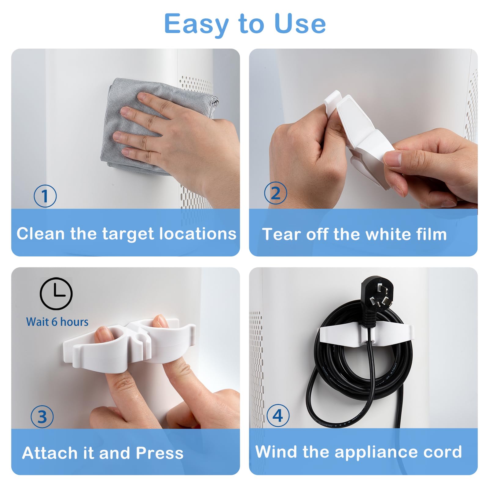 Appliance Cord Organizer – Self-Adhesive Cable Holder for a Clutter-Free Kitchen