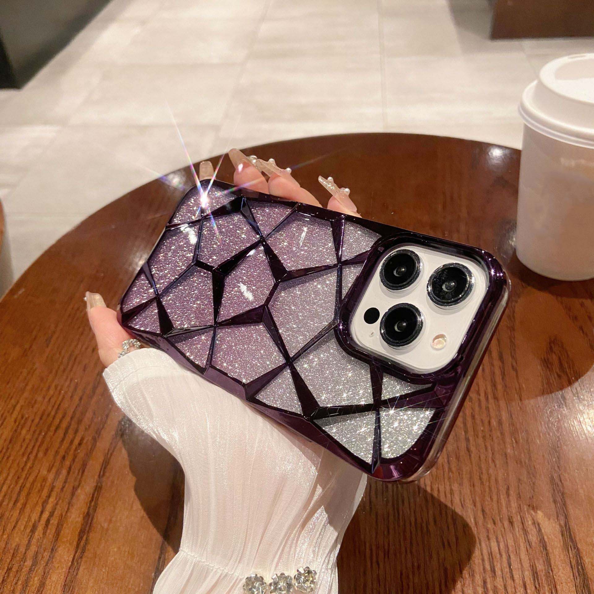 3D Diamond Glitter Gradient Phone Case