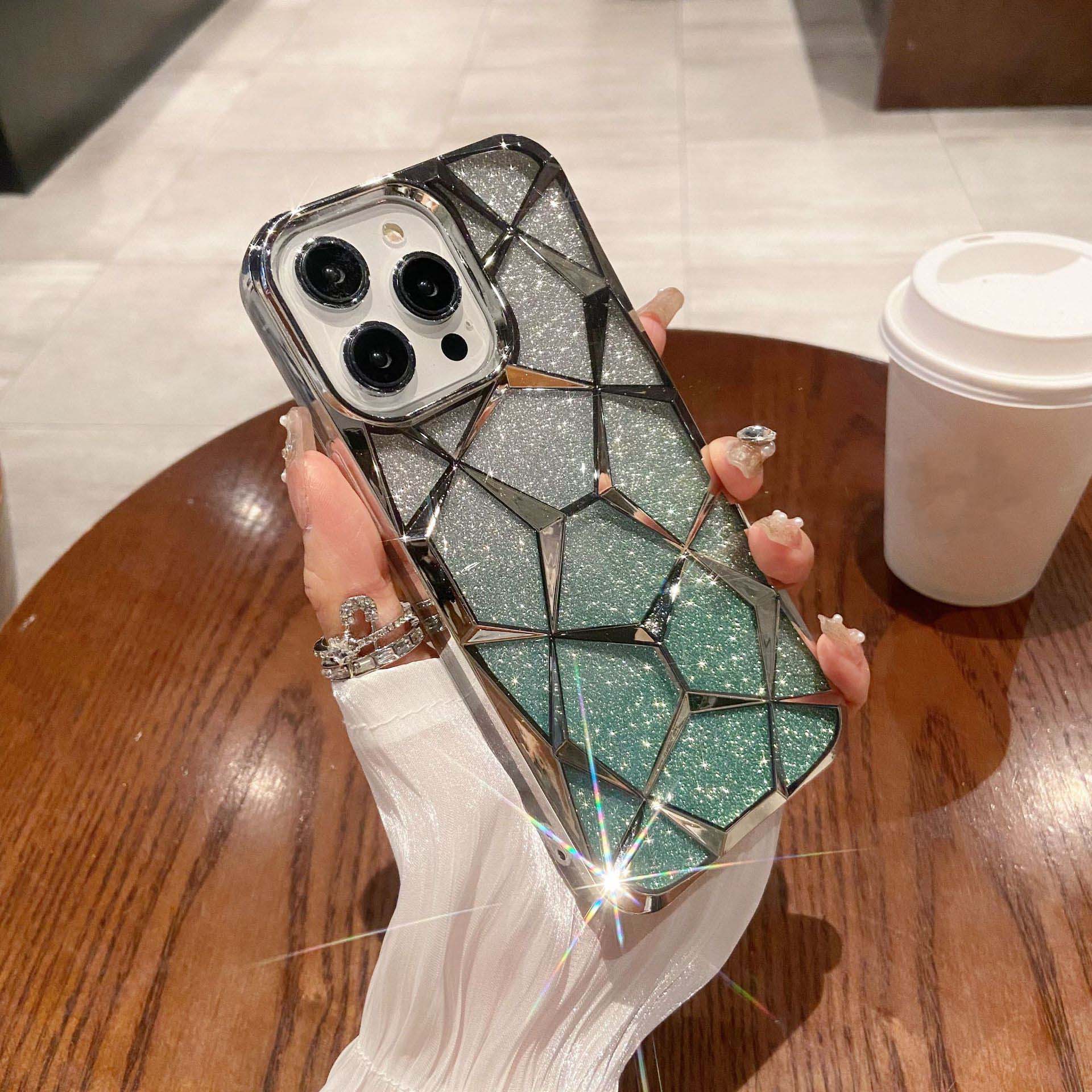 3D Diamond Glitter Gradient Phone Case