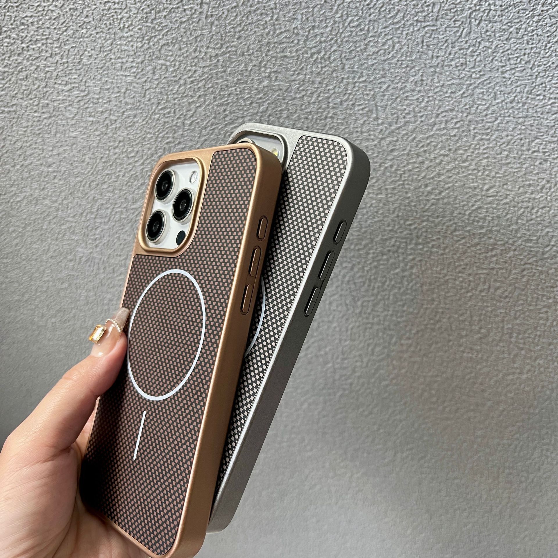 Classic Carbon Fiber Magnetic Phone Case