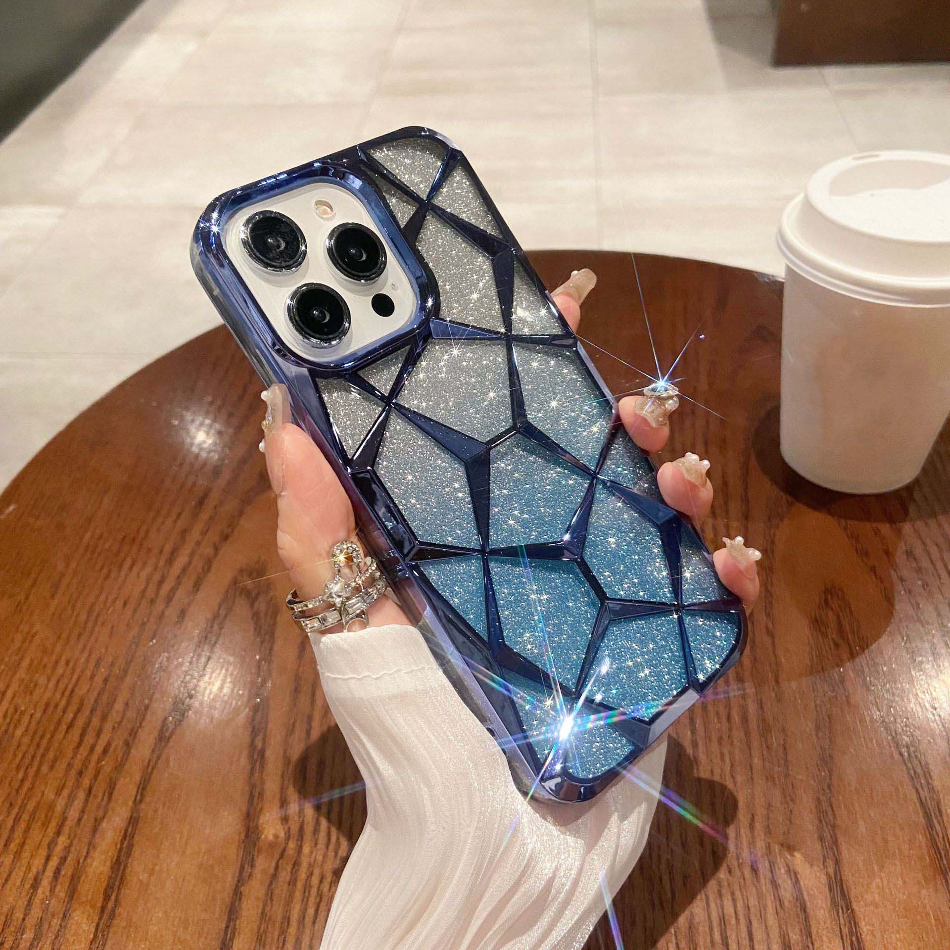 3D Diamond Glitter Gradient Phone Case