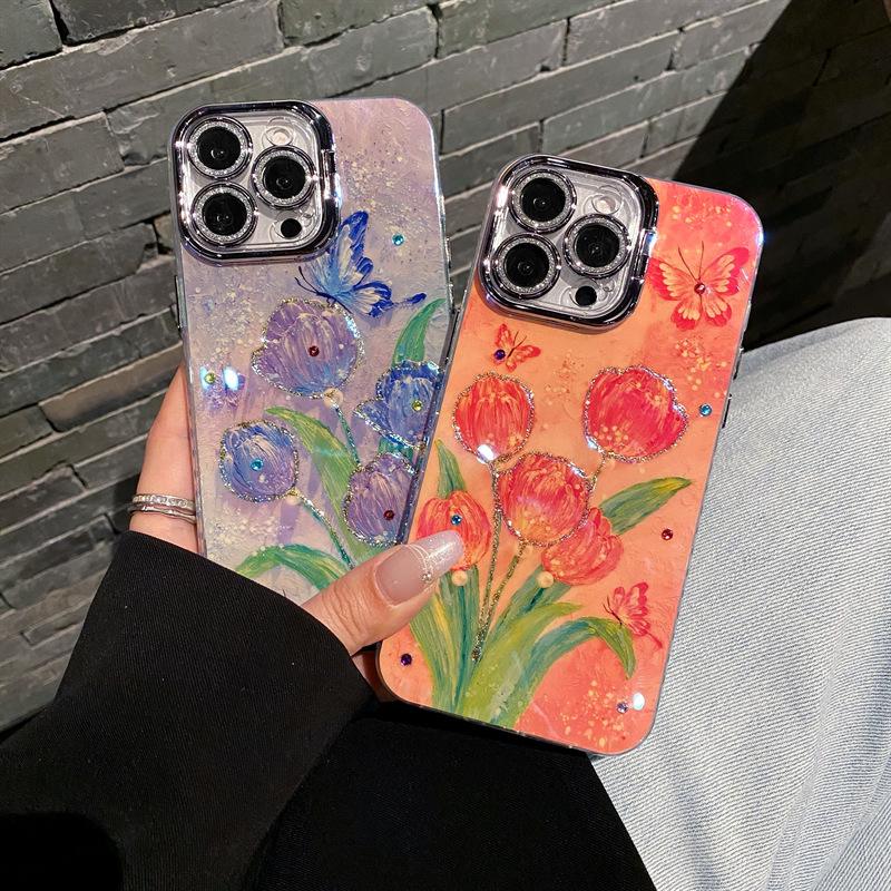 New Sparkling Tulip Phone Case