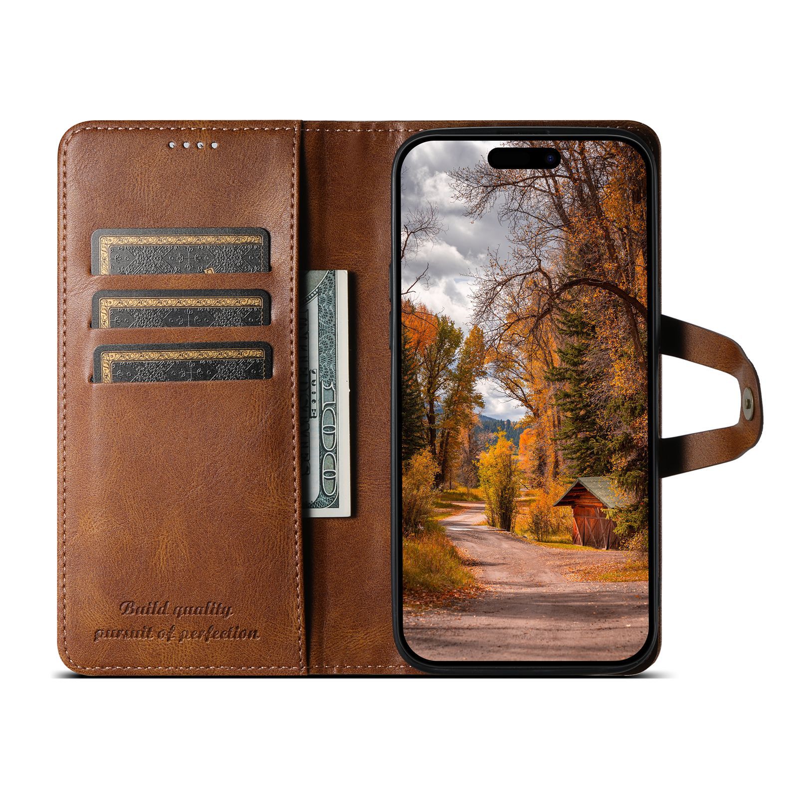 Flip Leather Card Holder Wallet Phone Case