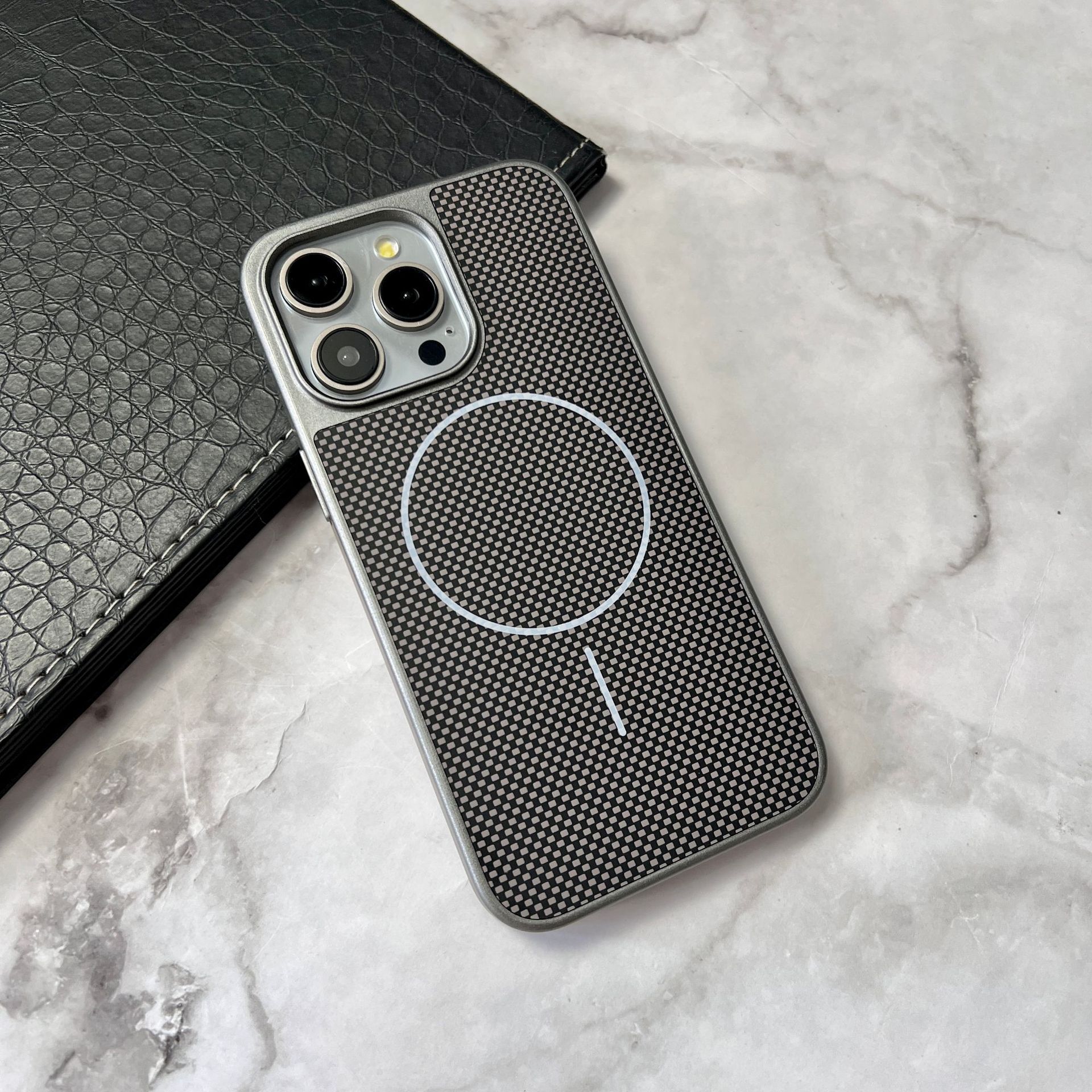 Classic Carbon Fiber Magnetic Phone Case