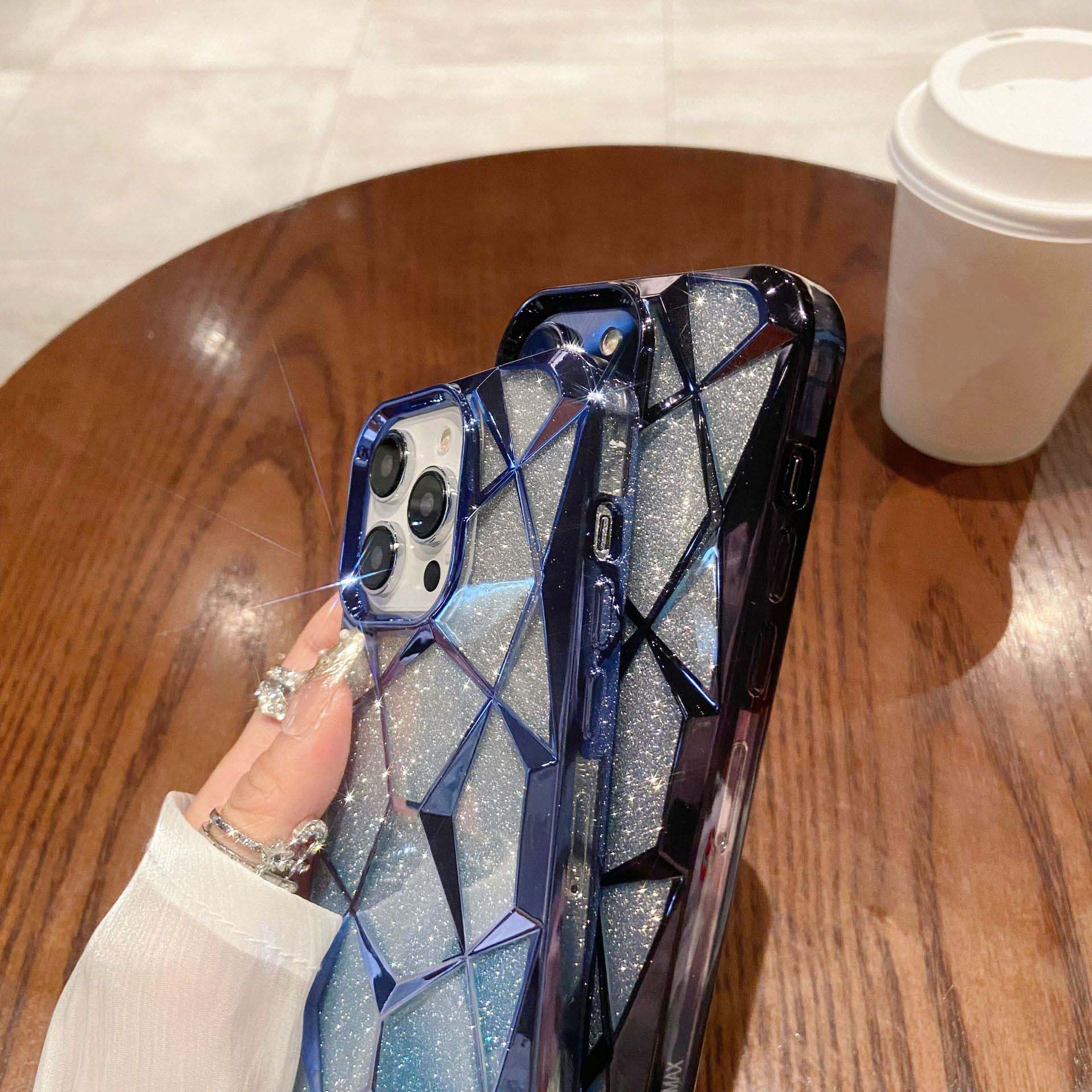 3D Diamond Glitter Gradient Phone Case