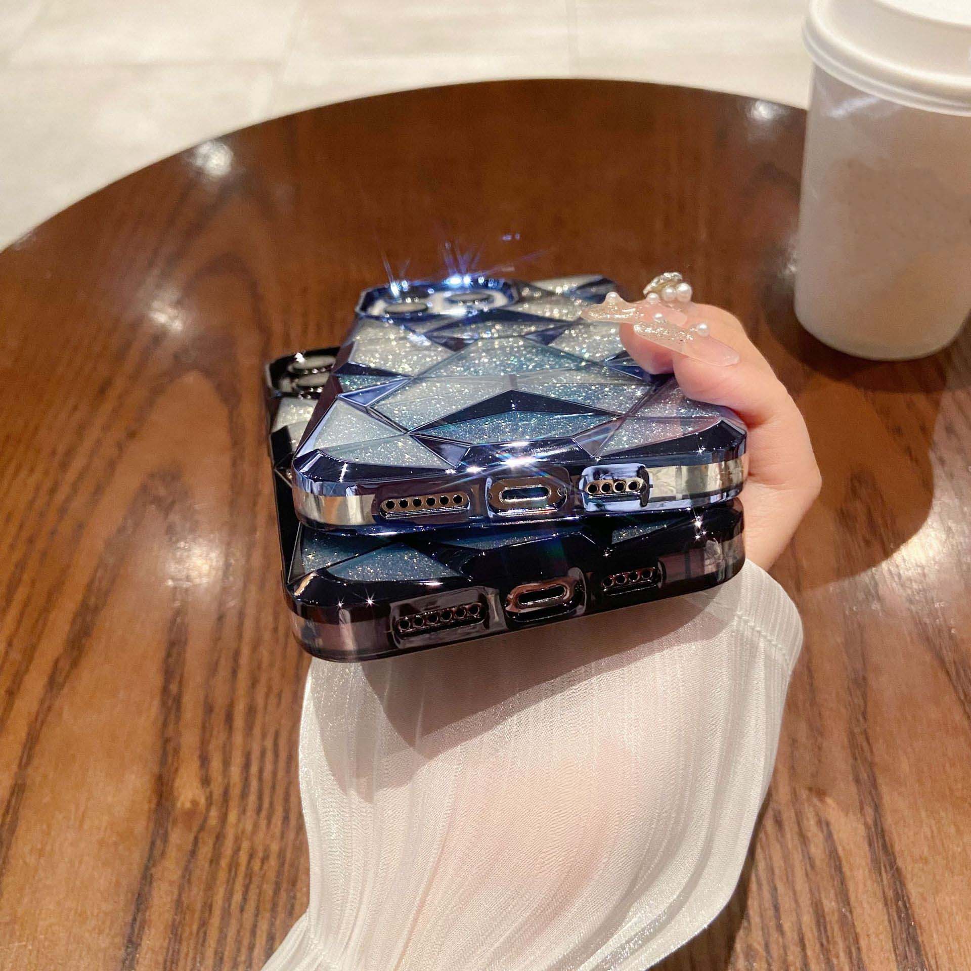 3D Diamond Glitter Gradient Phone Case