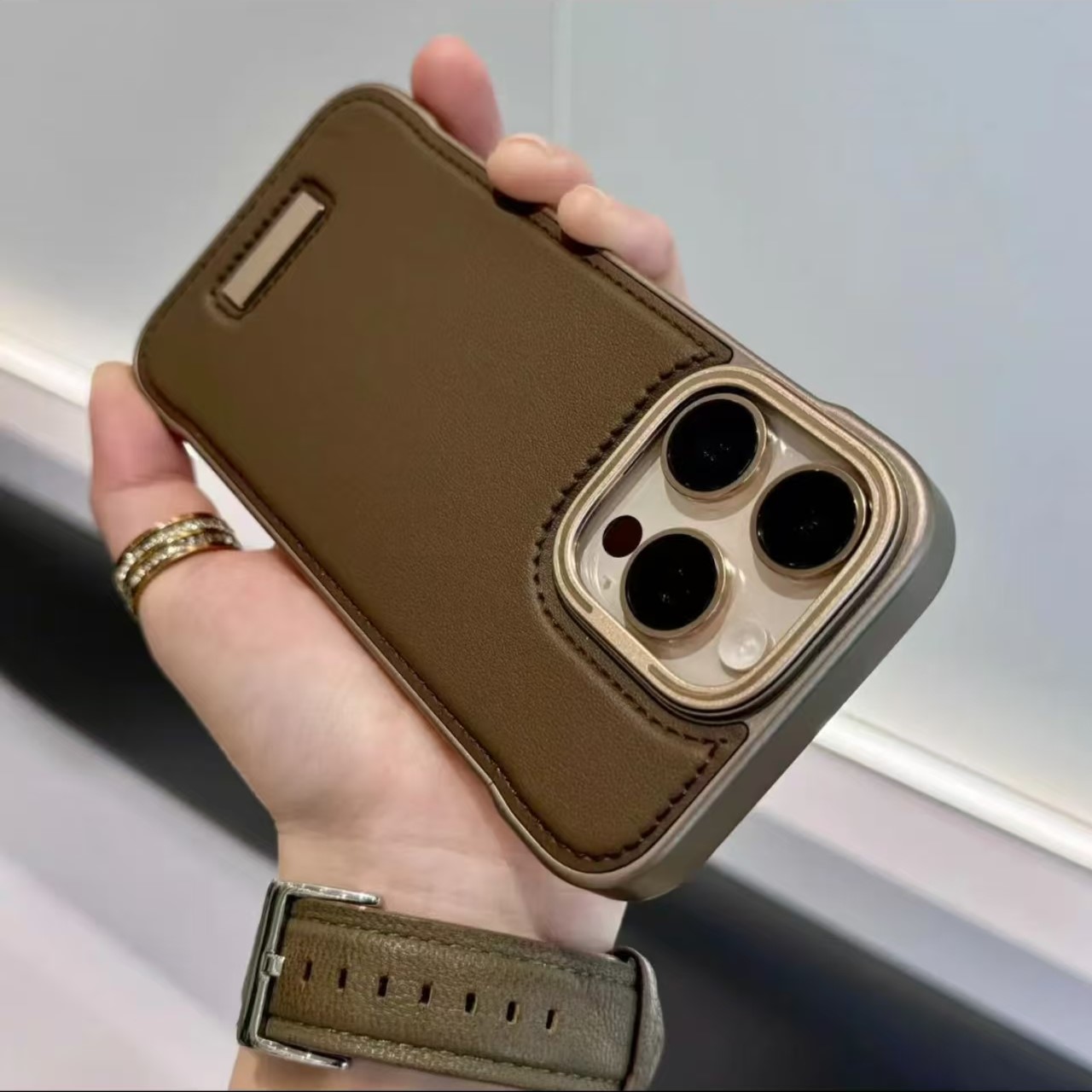 New Ultra-thin Frameless Leather Phone Case