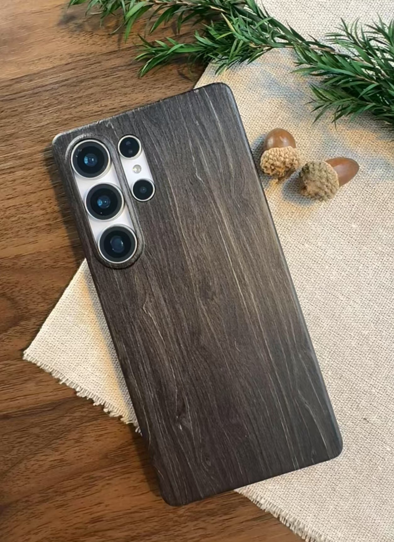 Real Wood Texture Phone Case For Samsung S22-25 Series