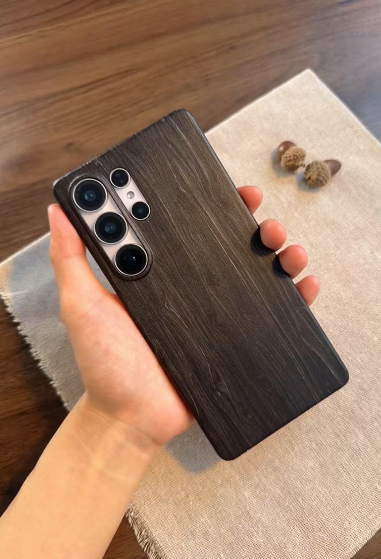 Real Wood Texture Phone Case For Samsung S22-25 Series