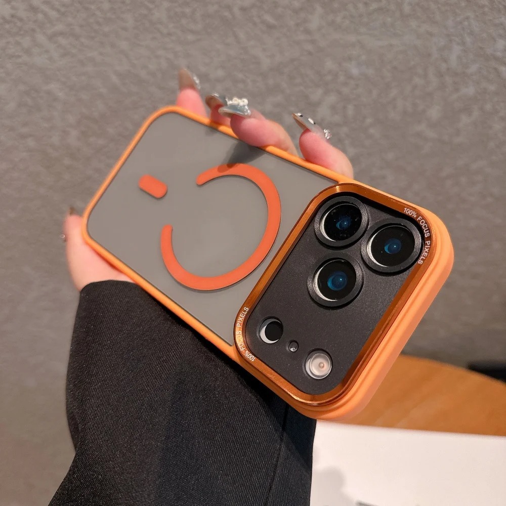 MagSafe Clear Shield Case with Metal Camera Protector – Shockproof & Scratch-Resistant