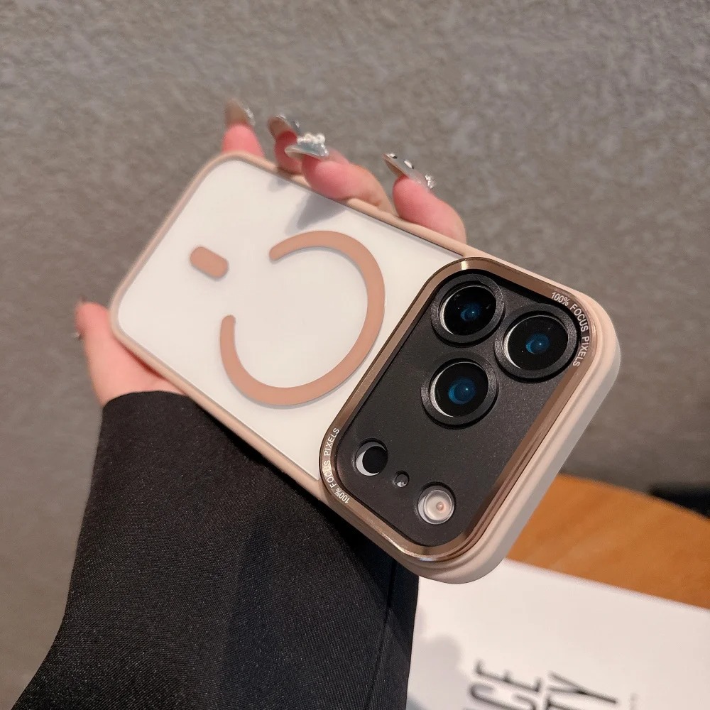 MagSafe Clear Shield Case with Metal Camera Protector – Shockproof & Scratch-Resistant