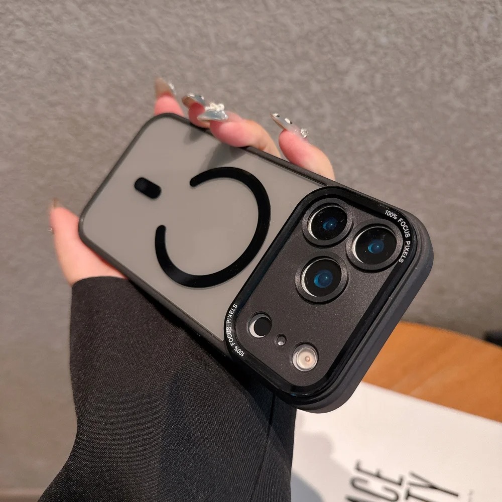 MagSafe Clear Shield Case with Metal Camera Protector – Shockproof & Scratch-Resistant