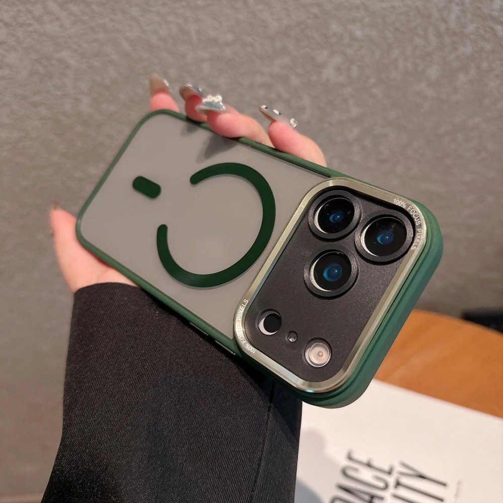 MagSafe Clear Shield Case with Metal Camera Protector – Shockproof & Scratch-Resistant