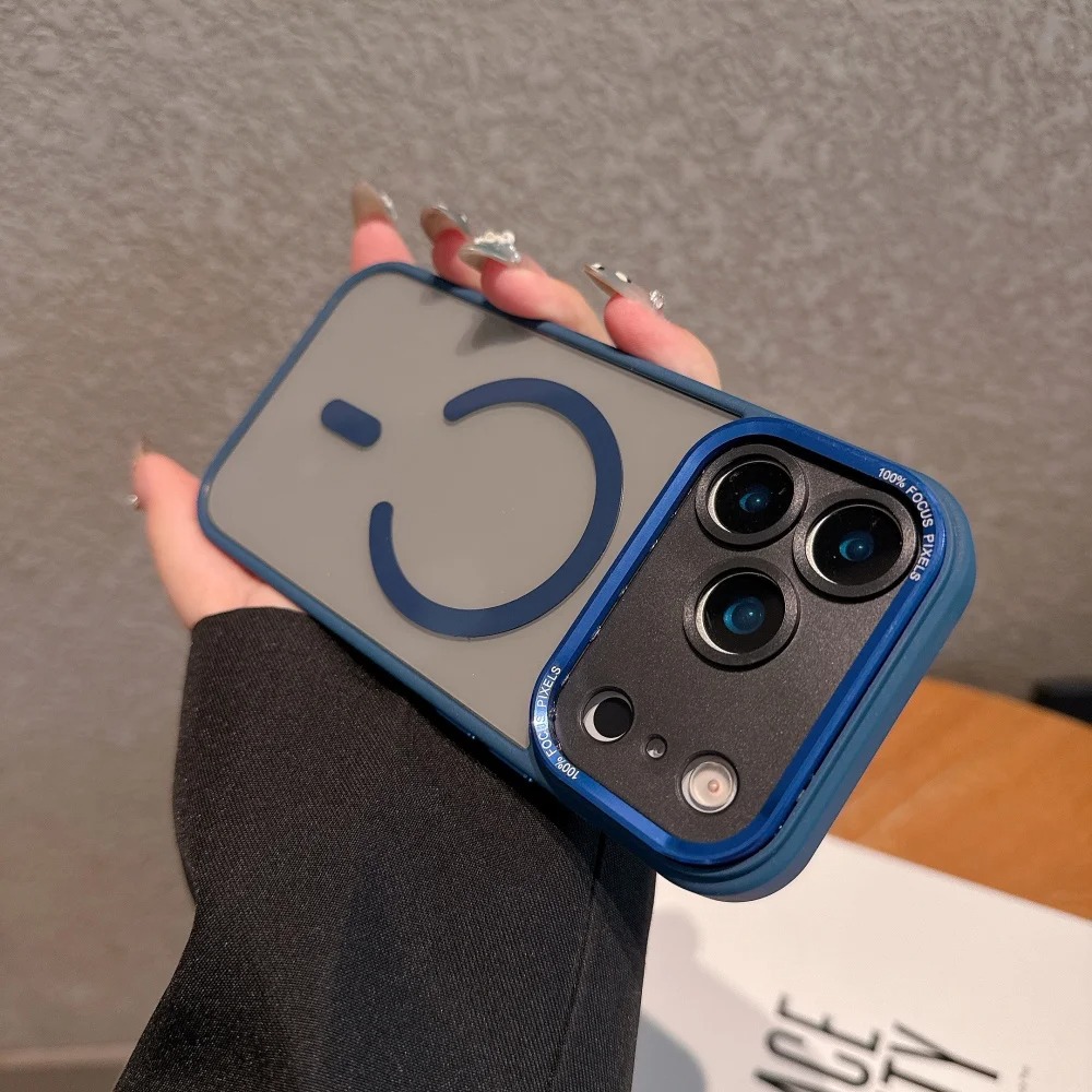 MagSafe Clear Shield Case with Metal Camera Protector – Shockproof & Scratch-Resistant