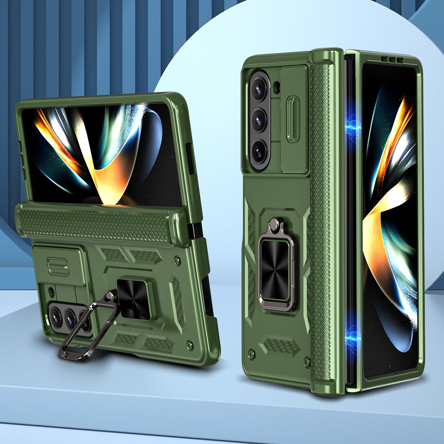 ArmorTech Foldable Hinge Case for Samsung Z Fold /Flip Series – Heavy-Duty Mecha Design
