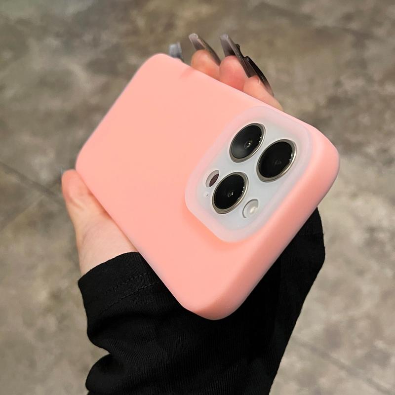 Jelly Liquid Silicone Solid Color Phone Case