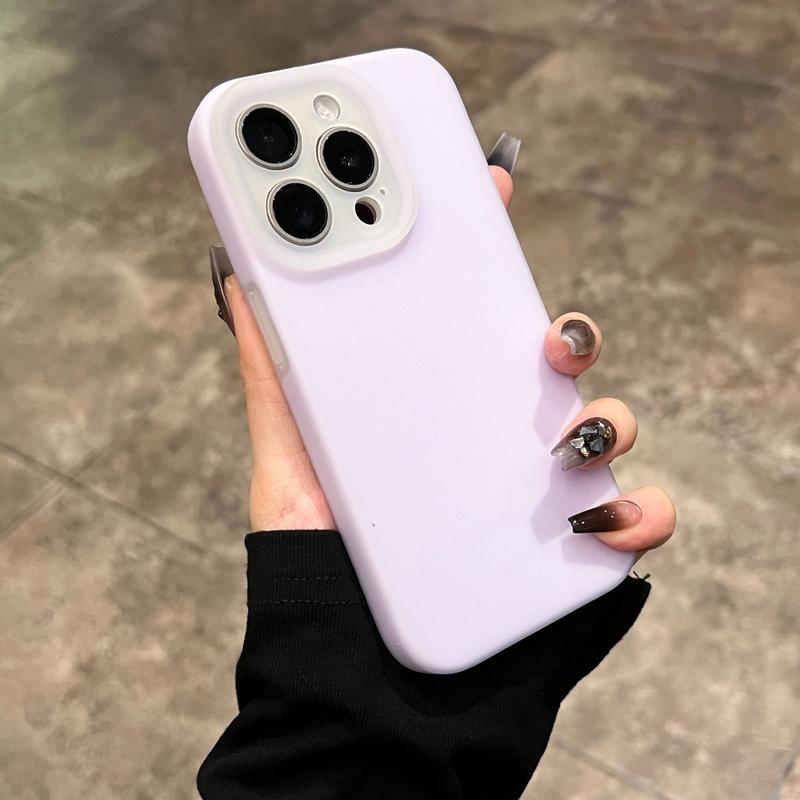 Jelly Liquid Silicone Solid Color Phone Case