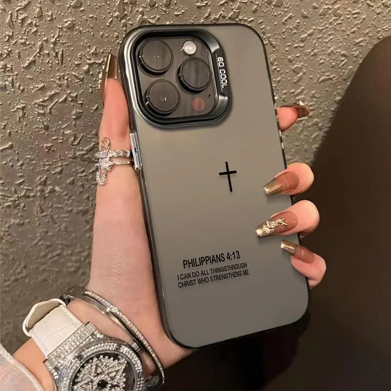 The Holy Cross Cross Pattern Laser Craft Phone Case