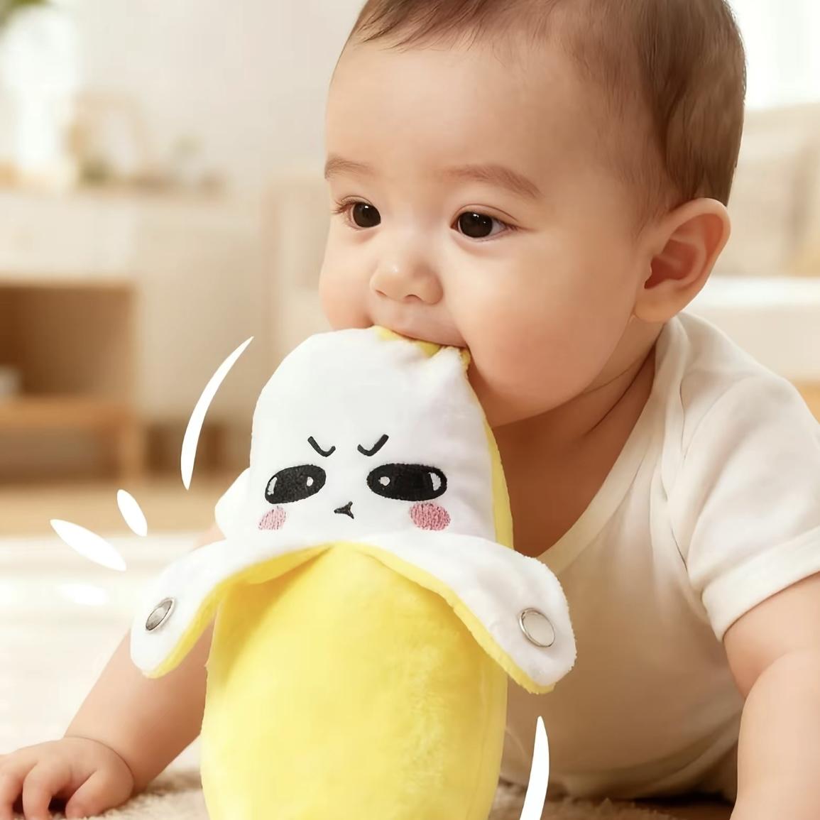 Banana Beat Plush Toy Set - USB Rechargeable Electric  Motion Sensor Music Interactive Toy,  Funny Gift for Kids Adults Couples  Friends Valentine Easter Party Plushie