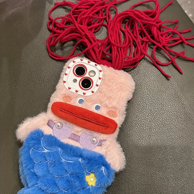 Plush Mermaid Princess iPhone Case – Red Hair Edition