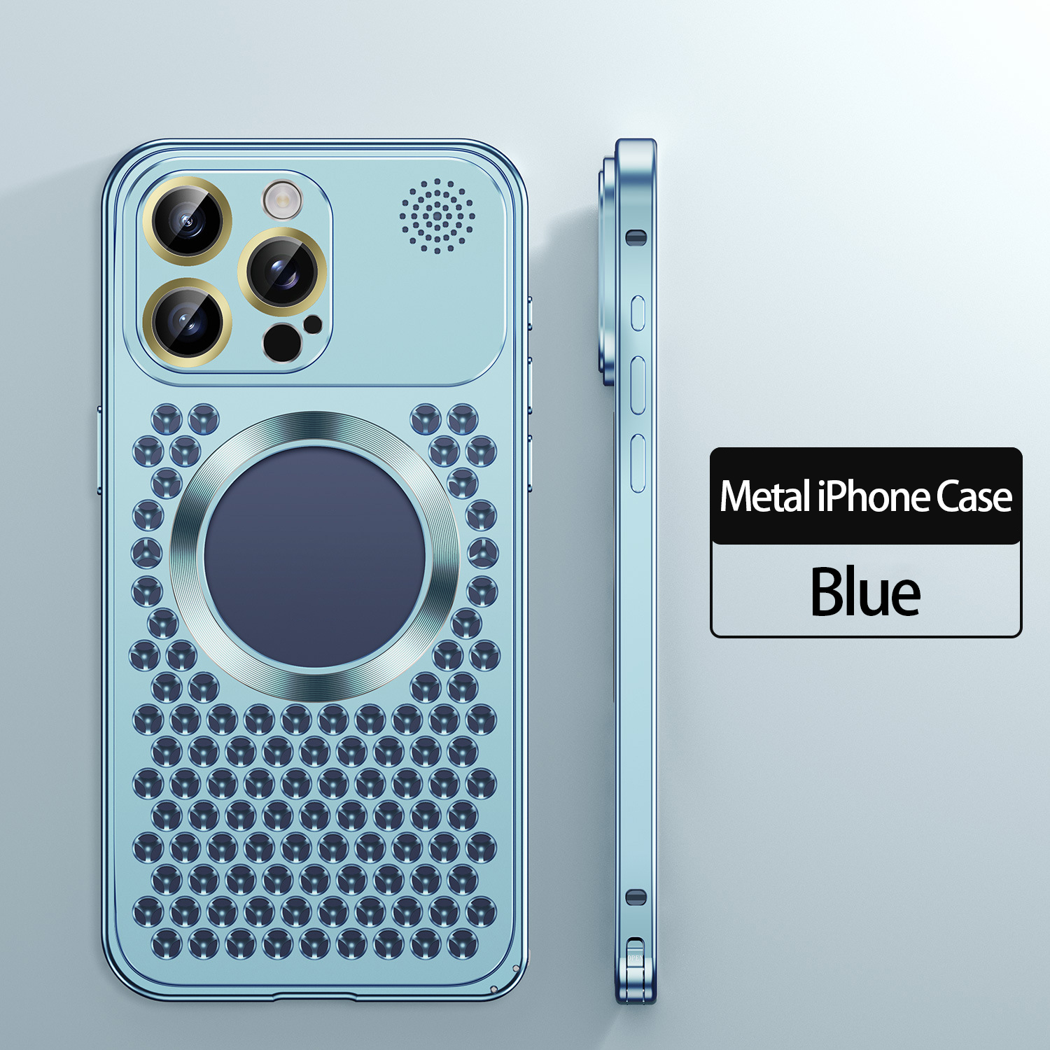 Aromatherapy Metal Phone Case, Supports MagSafe