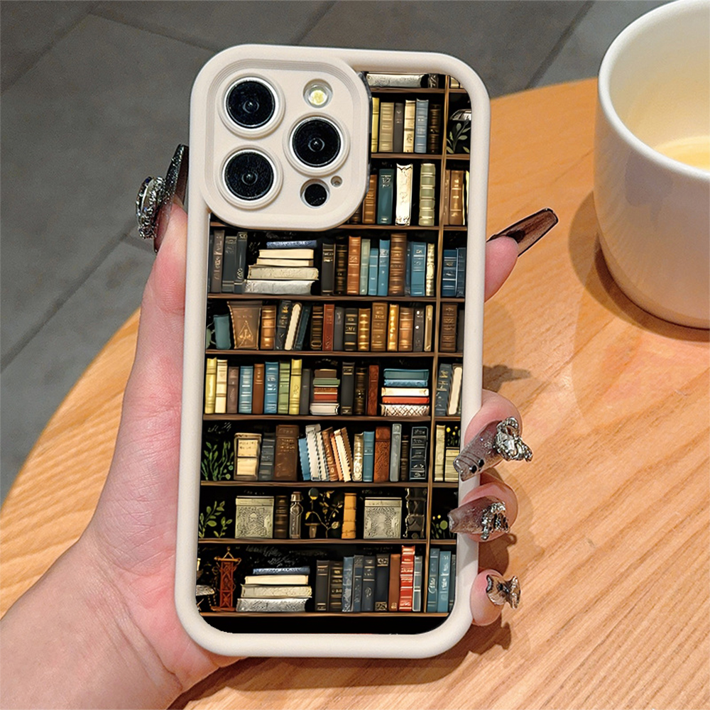 3D Bookshelves Phone Case