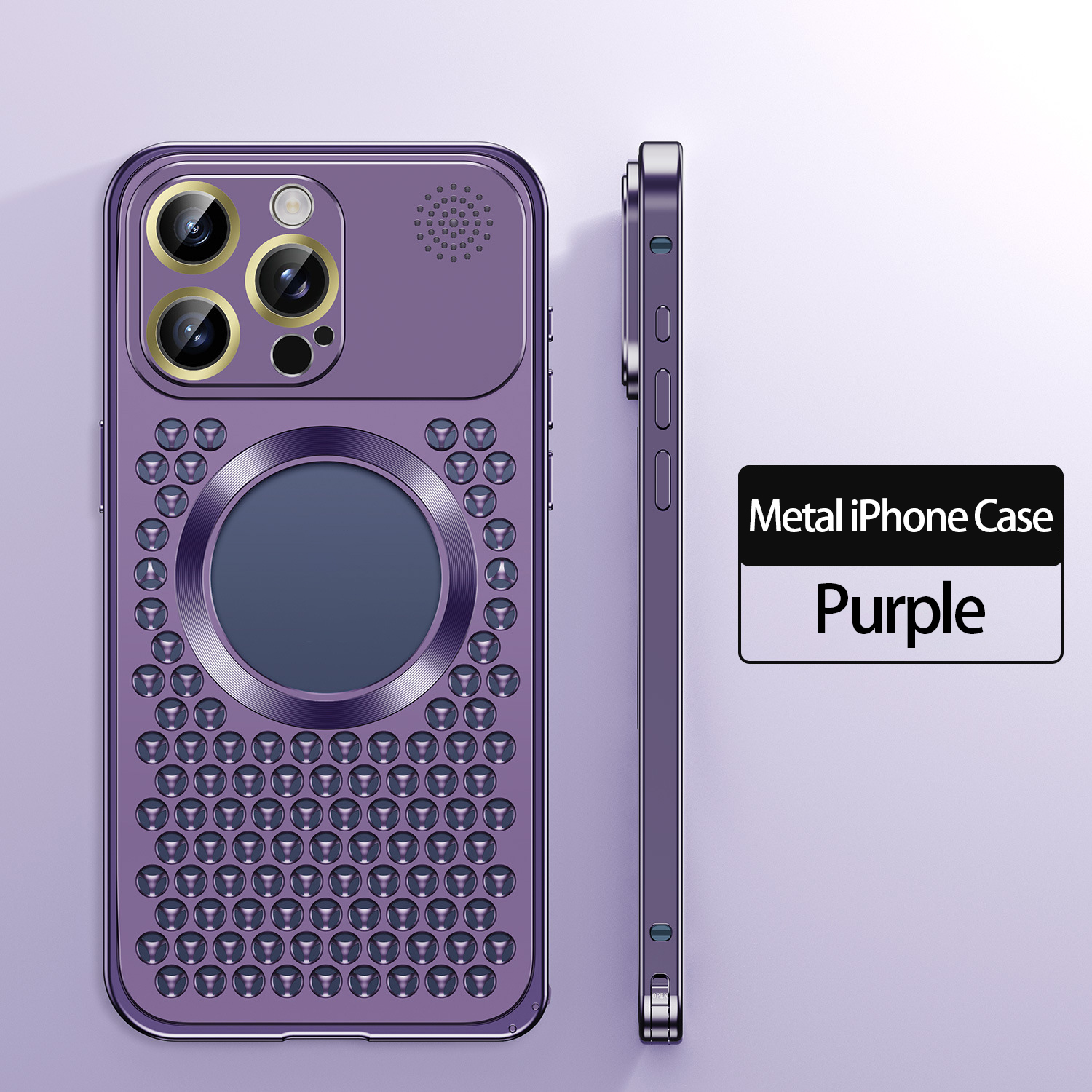 Aromatherapy Metal Phone Case, Supports MagSafe