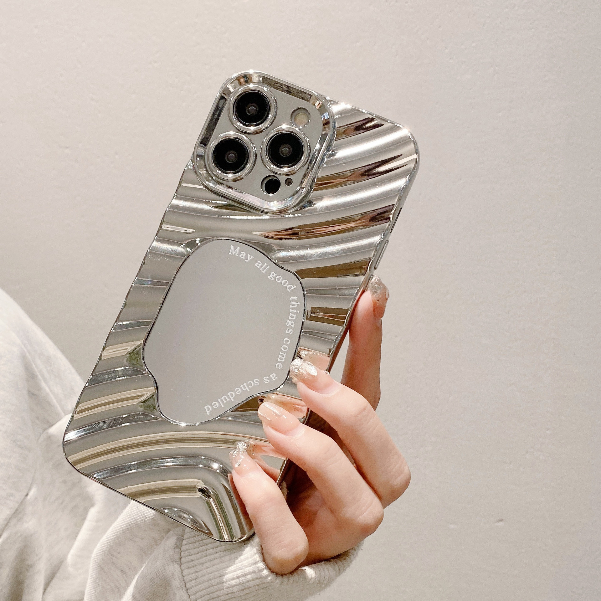 New Crystal Butterfly Mirror Electroplating Phone Case