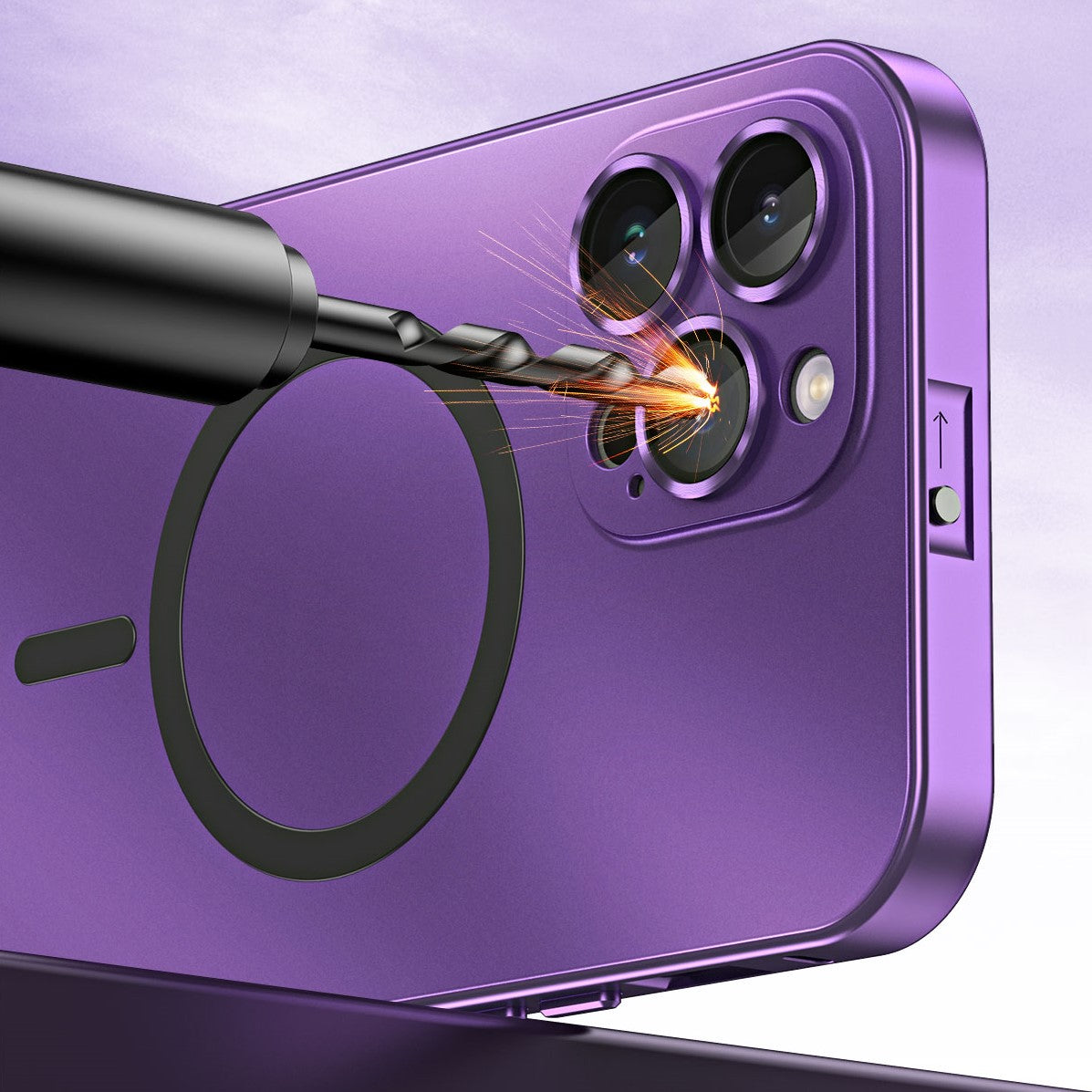 Magnetic Metal Snap-On Phone Case: Style Meets Security