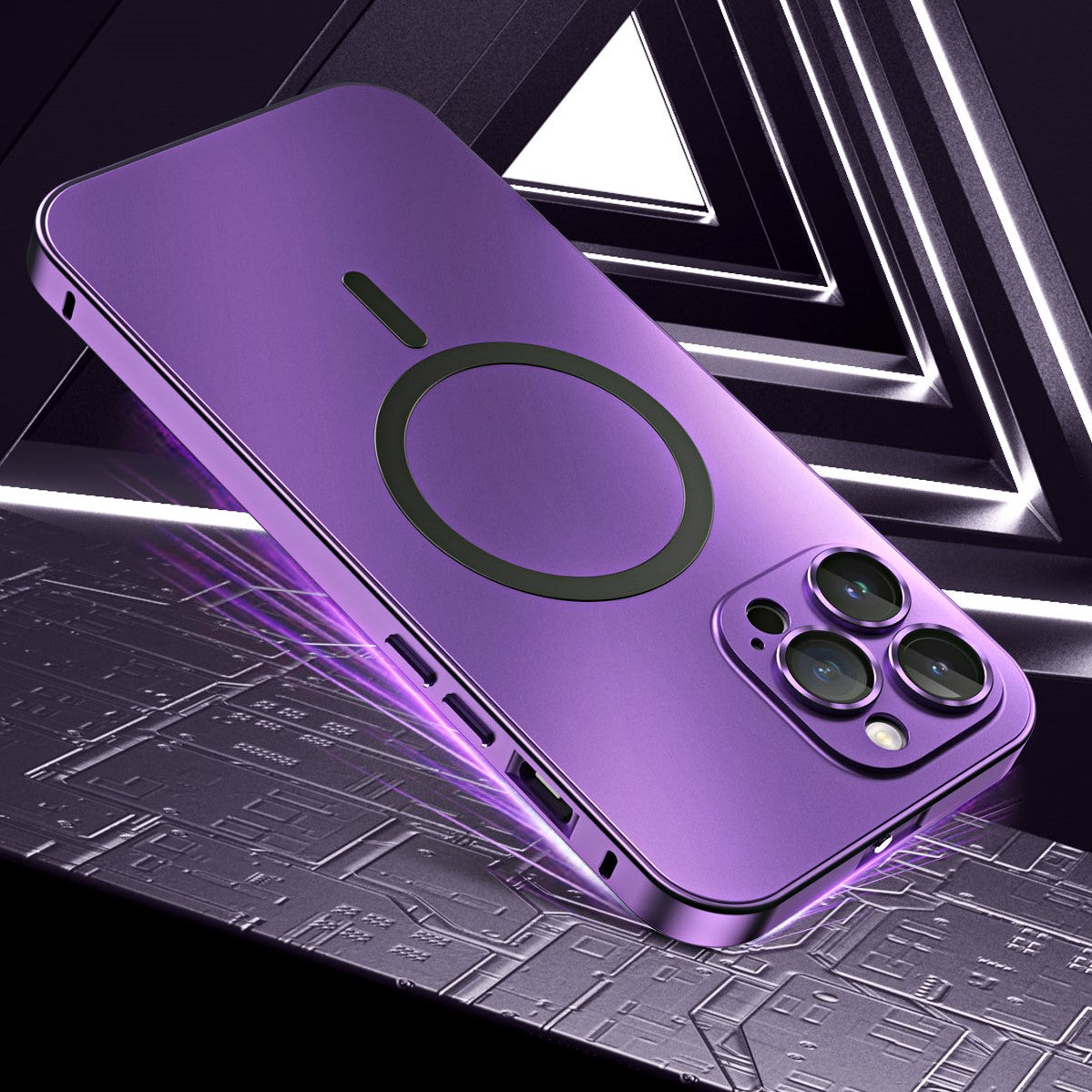 Magnetic Metal Snap-On Phone Case: Style Meets Security