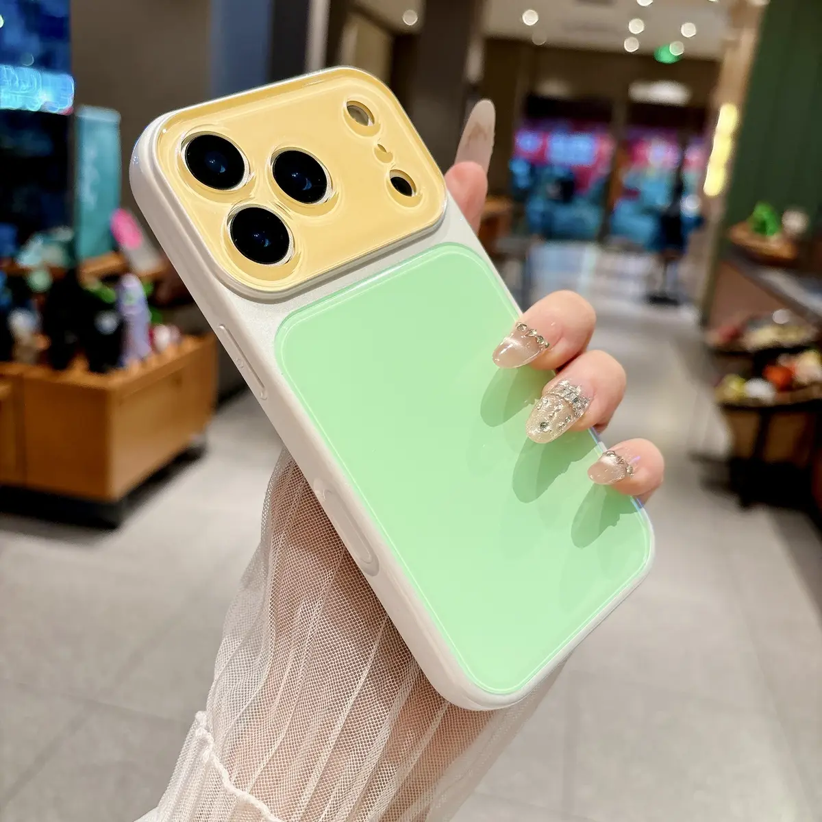 Summer Dopamine Phone Case – Contrast Color Shockproof Case for iPhone