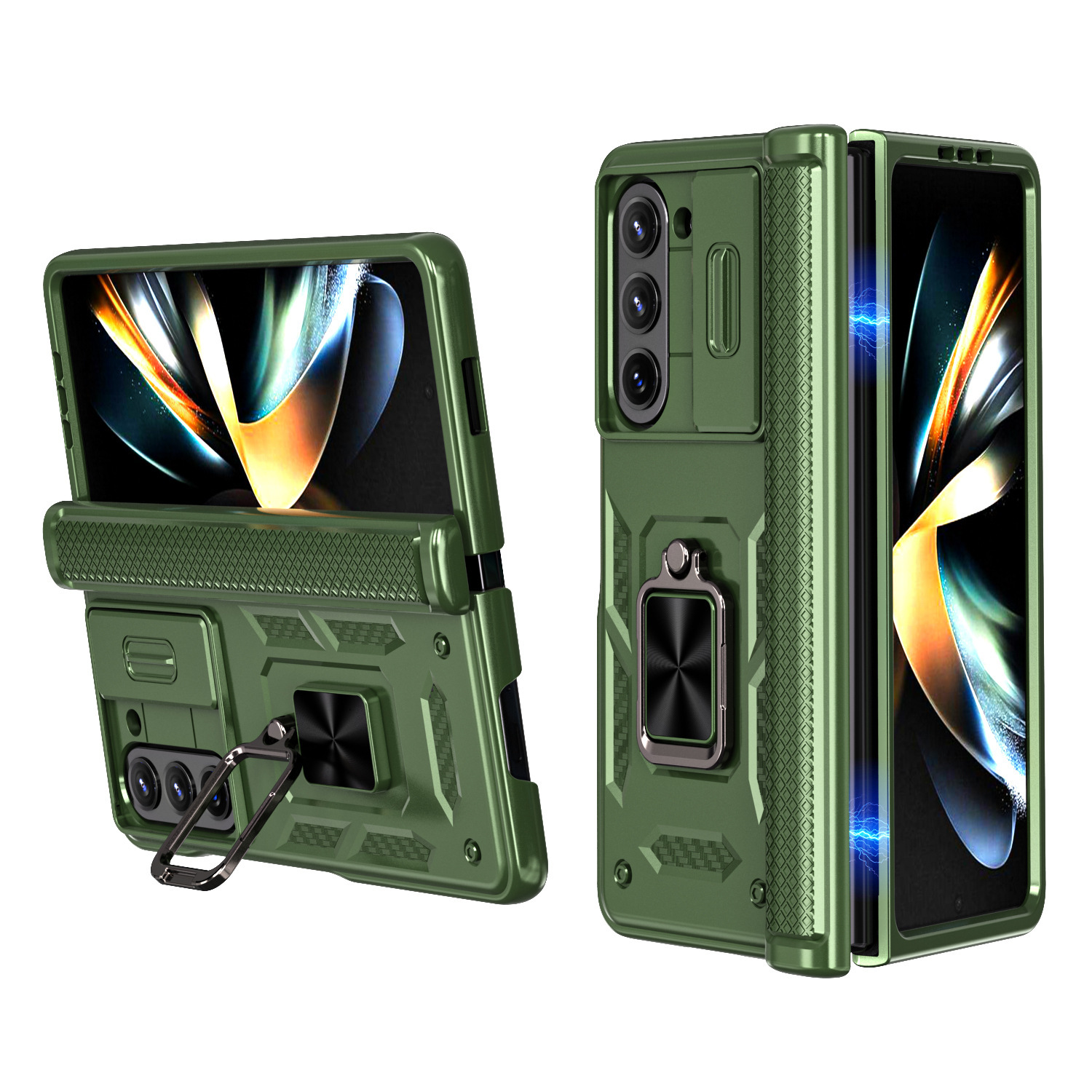 ArmorTech Foldable Hinge Case for Samsung Z Fold /Flip Series – Heavy-Duty Mecha Design