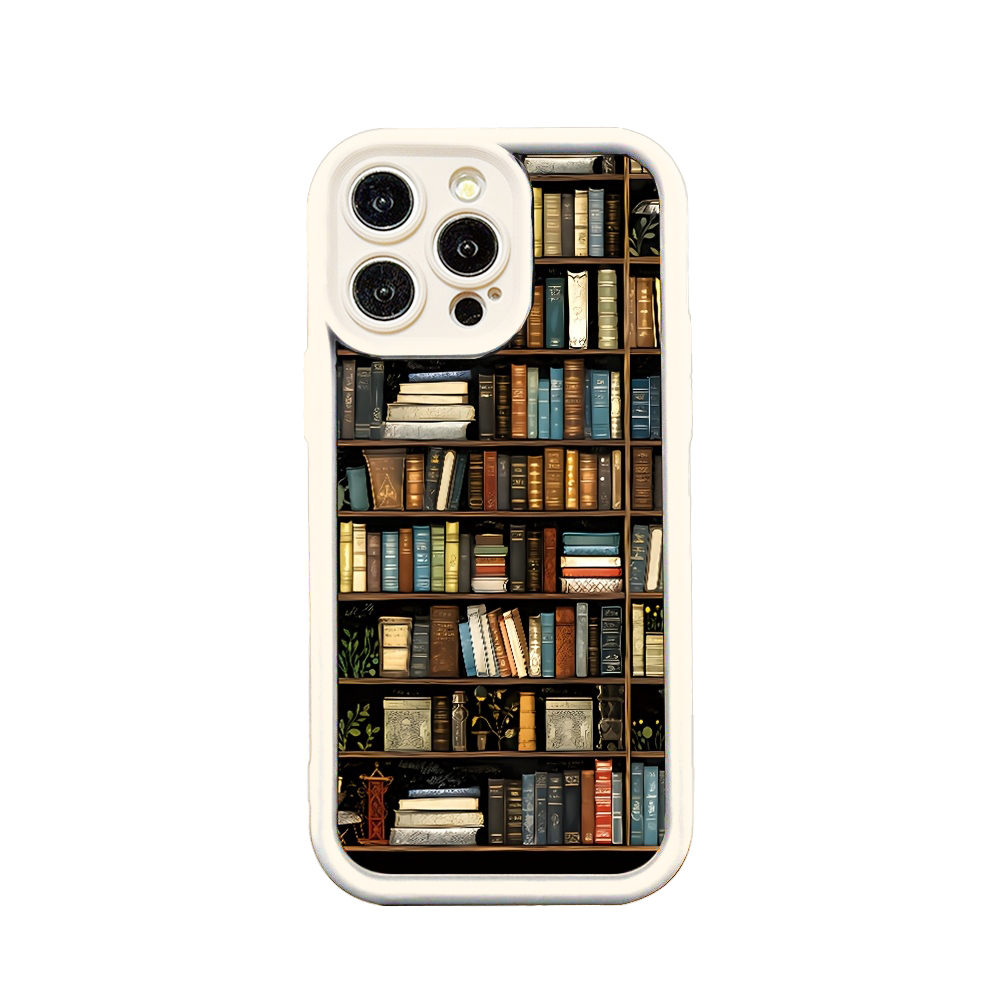 3D Bookshelves Phone Case