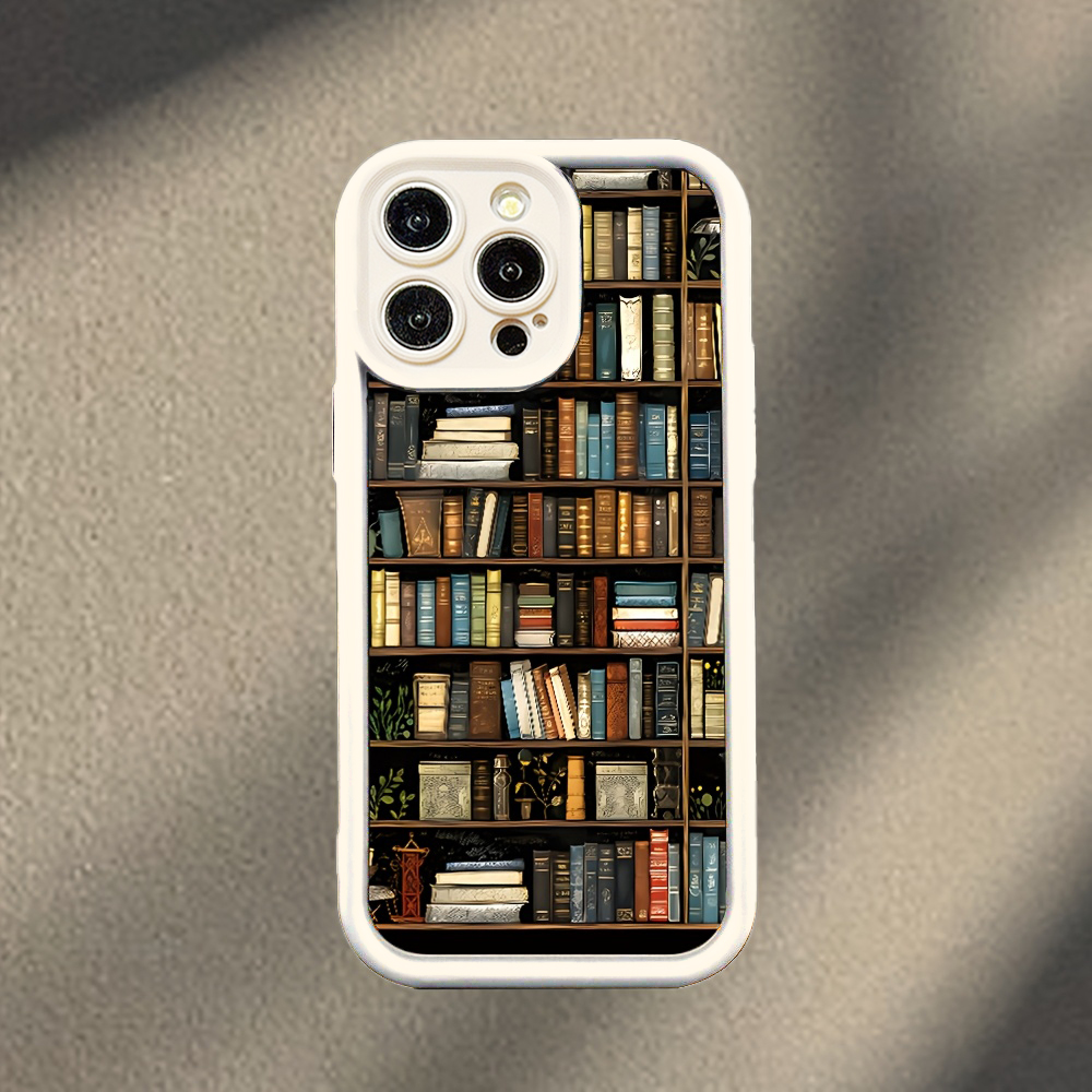 3D Bookshelves Phone Case