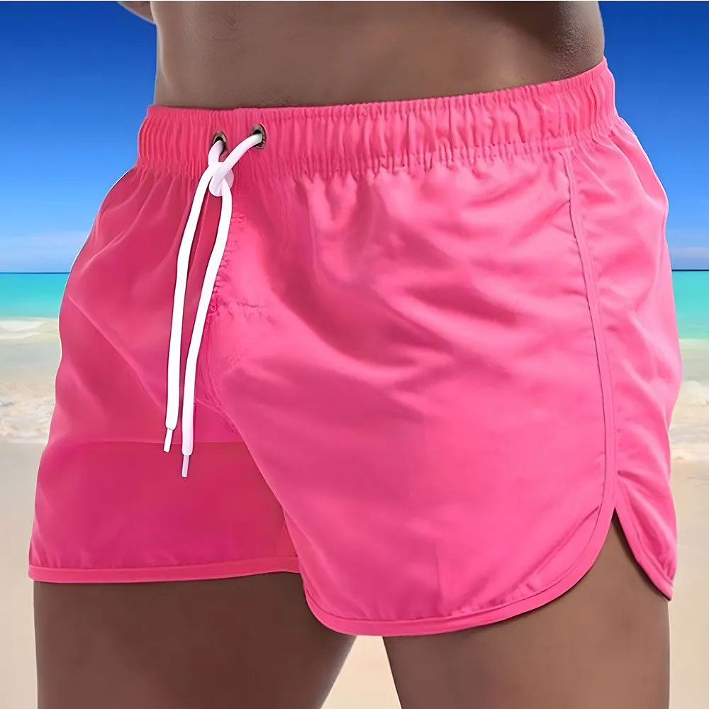 Olivoslindo Pantalones cortos de playa transpirables de secado rápido para hombre