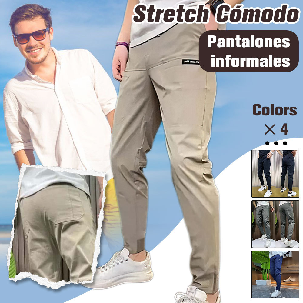 Mono ajustado de hombre de gran elasticidad con múltiples bolsillos