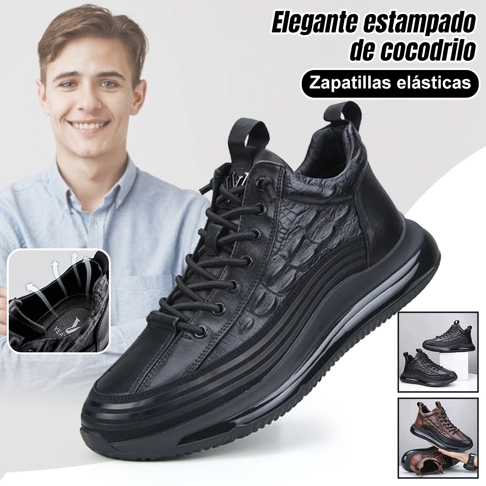 Zapatillas air elegantes de piel para hombre